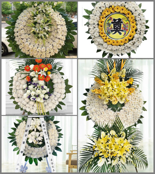山东青岛胶州市里岔镇游家屯村花圈速递
